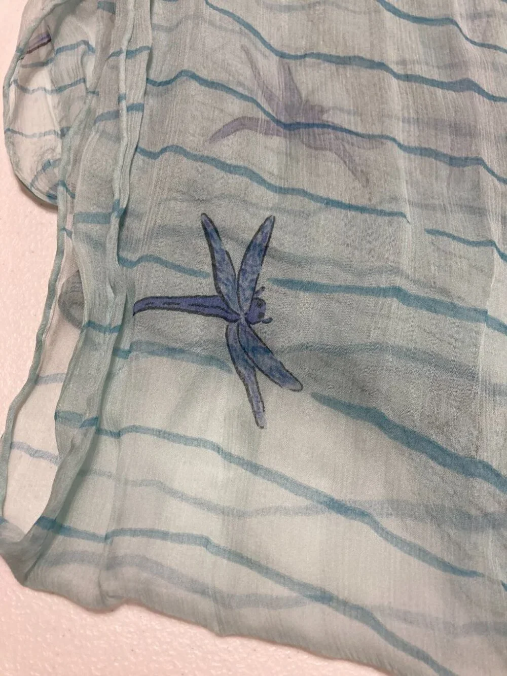Reunion des Musees Nationeaux Silk Irises Shawl Wrap Scarf French Art 61